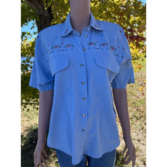 Vintage Embroidered Cottagecore Shirt - Picture 2 of 8